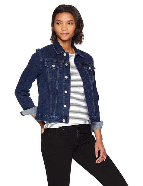 calvin klein women denim jacket.